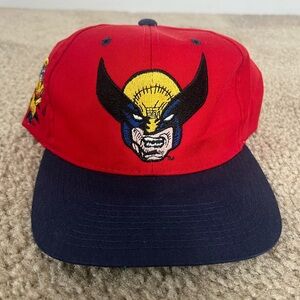 Vintage 1993 Marvel Comics Wolverine X-Men Snapback Hat